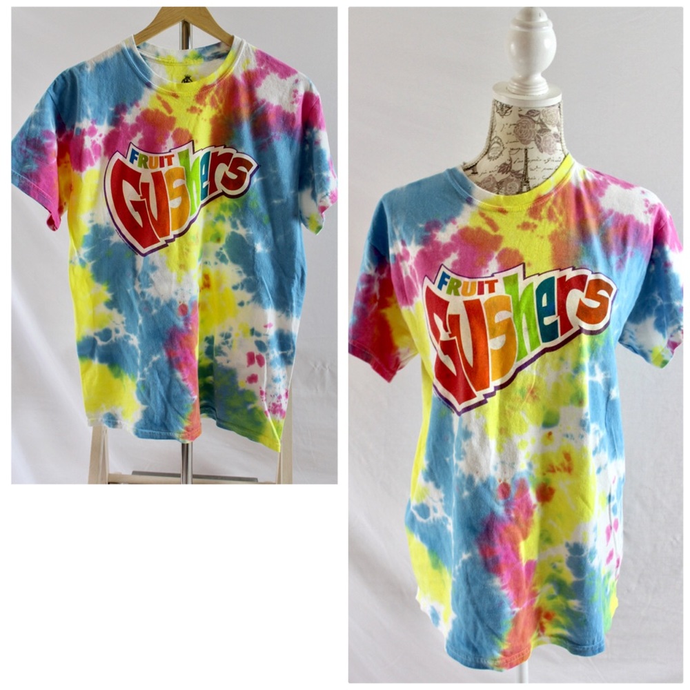 90s Fruit Gushers Tie Dye Cotton Tee by Body Rags